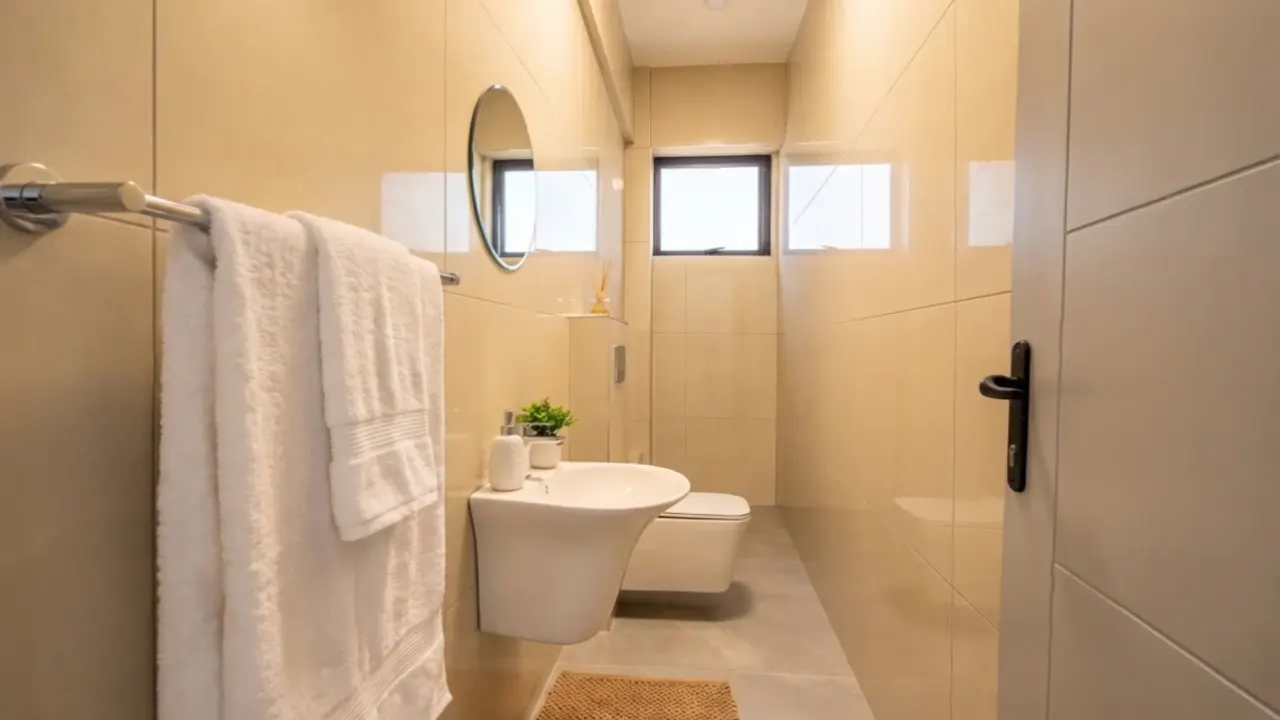 The styled bathroom